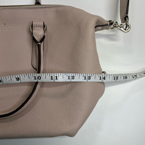 Kate Spade New York Larchmont Avenue Studded Mini Layla Satchel in Warm Beige - Picture 9 of 15